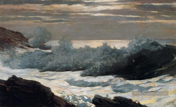  matin Tableaux - Tôt le matin après une tempête en mer réalisme marine peintre Winslow Homer